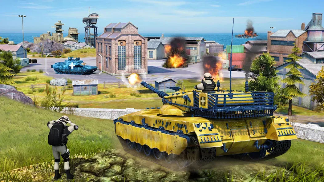 Tank Battle Army Games 2023  [МОД Menu] Screenshot 2