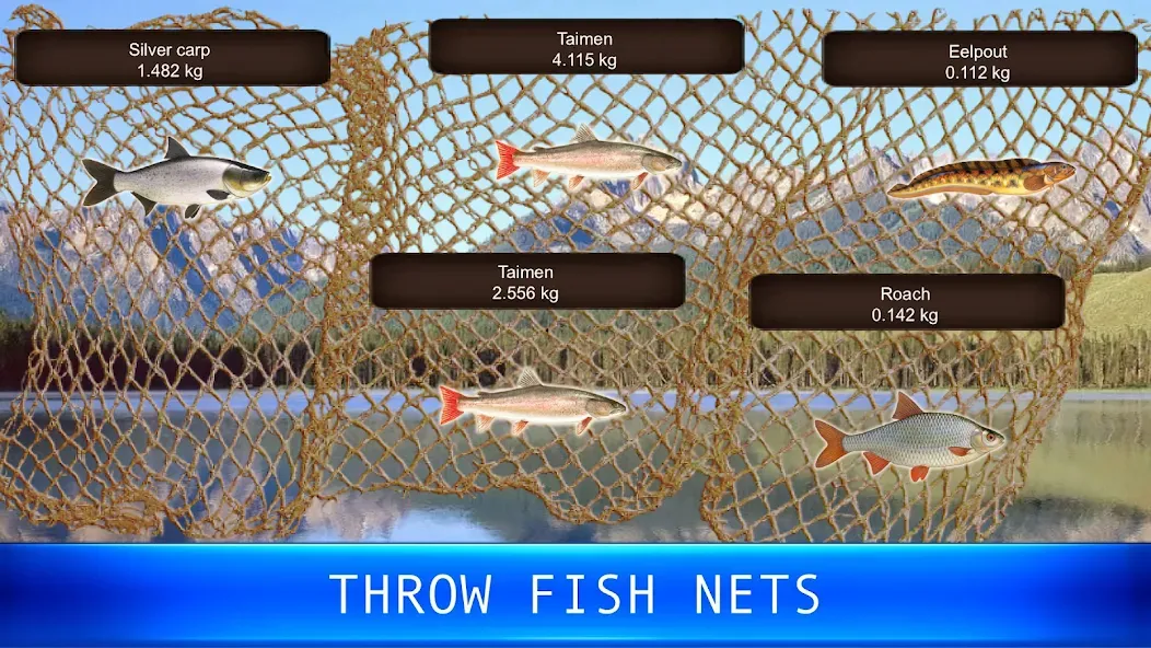 Fish rain: sport fishing  [МОД Меню] Screenshot 5