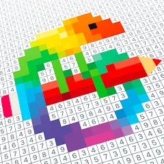 Взлом Pixel Art - Color by Number (Пиксельное искусство)  [МОД Mega Pack] - стабильная версия apk на Андроид