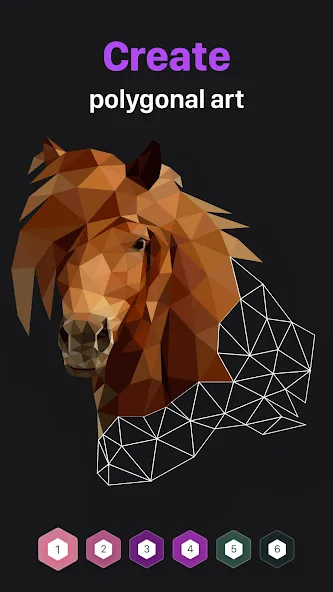 Polygon - Art Coloring Book (Полигон)  [МОД Бесконечные монеты] Screenshot 4