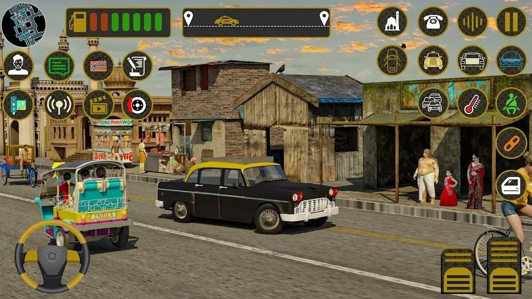 Indian Taxi Simulator car Game (Индийский такси симулятор автомобиля Игра)  [МОД Mega Pack] Screenshot 2