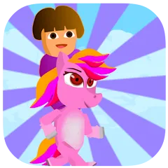 Взломанная Dora Riding Pony Escape Jungle (Дора на Пони Едет из Джунглей)  [МОД Mega Pack] - полная версия apk на Андроид