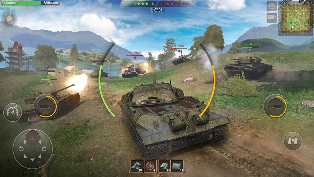 Battle Tanks: Tank Games WW2 (Бэтл Тэнкс)  [МОД Меню] Screenshot 5