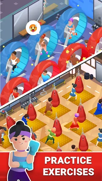 Boxing Gym Tycoon 3D: MMA Club (Боксерская Гимназия Тайкун 3D)  [МОД Unlimited Money] Screenshot 4