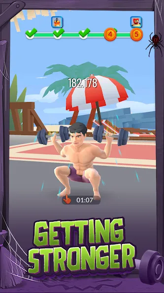 Idle Gym Life: Strong Man (Айдл Джим Лайф)  [МОД Много денег] Screenshot 2