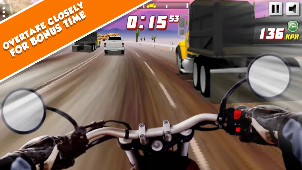 Highway Rider Extreme - 3D Mot (Хайвей Райдер Экстрим)  [МОД Много монет] Screenshot 3