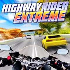 Взломанная Highway Rider Extreme - 3D Mot (Хайвей Райдер Экстрим)  [МОД Много монет] - последняя версия apk на Андроид