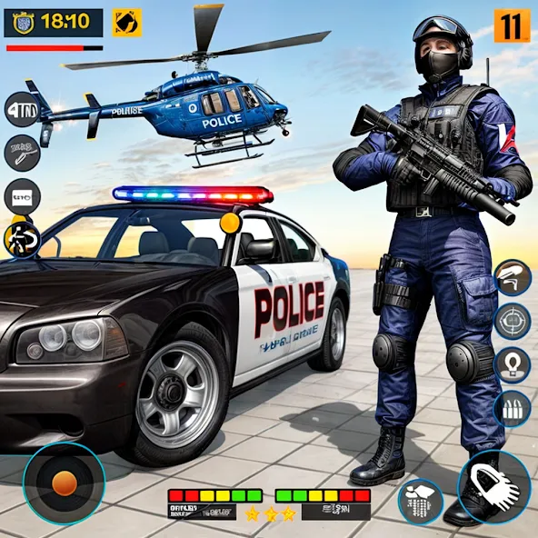 US Police Shooting Crime City  [МОД Mega Pack] Screenshot 1