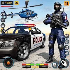 Скачать взлом US Police Shooting Crime City  [МОД Mega Pack] - последняя версия apk на Андроид