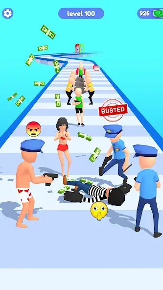 Thief Run Race 3D: Fun Race  [МОД Все открыто] Screenshot 4