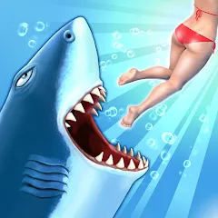 Скачать взломанную Hungry Shark Evolution (Хангри Шарк Эволюшн)  [МОД Бесконечные монеты] - последняя версия apk на Андроид