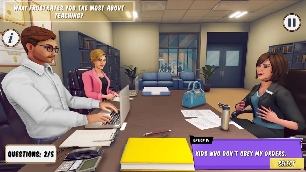 High School Teacher Simulator  [МОД Unlocked] Screenshot 1