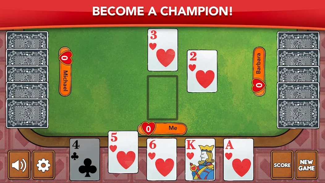 Hearts - Card Game Classic (Хартс)  [МОД Unlimited Money] Screenshot 2