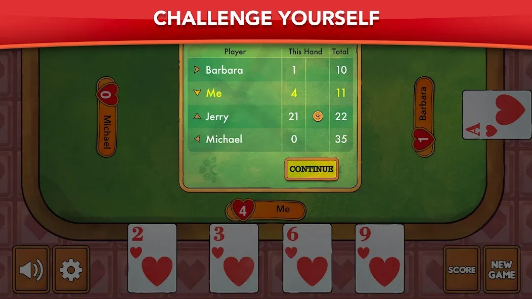 Hearts - Card Game Classic (Хартс)  [МОД Unlimited Money] Screenshot 4