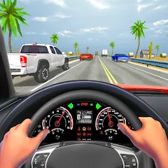 Взломанная Traffic Racing In Car Driving (Трафик Рейсинг Ин Кар Драйвинг)  [МОД Mega Pack] - последняя версия apk на Андроид