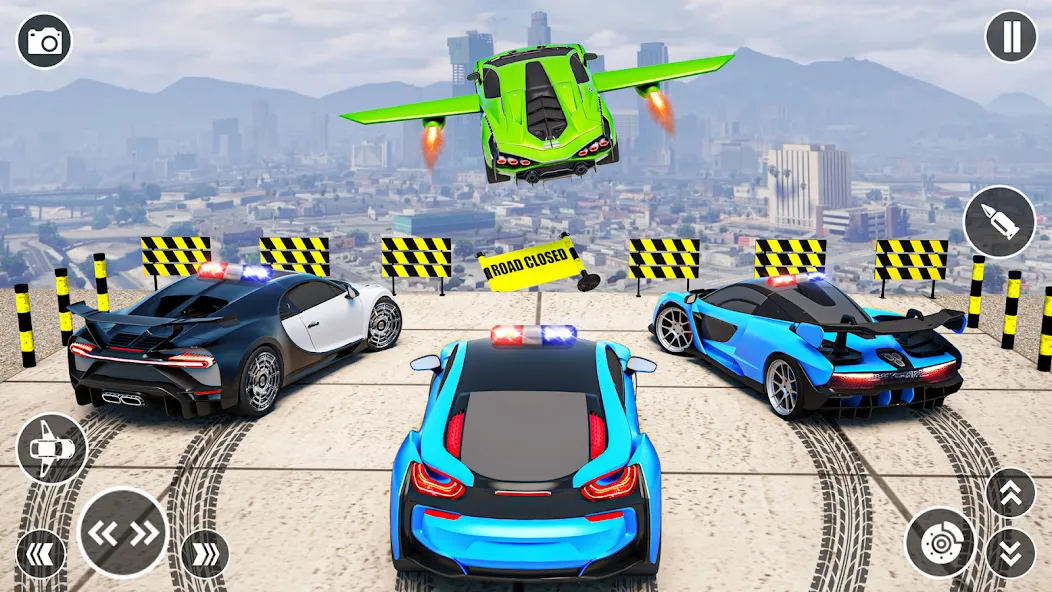 Flying Car Robot Shooting Game  [МОД Unlimited Money] Screenshot 2