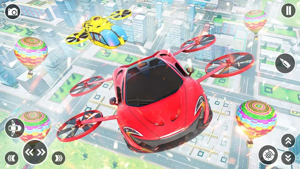 Flying Car Robot Shooting Game  [МОД Unlimited Money] Screenshot 5