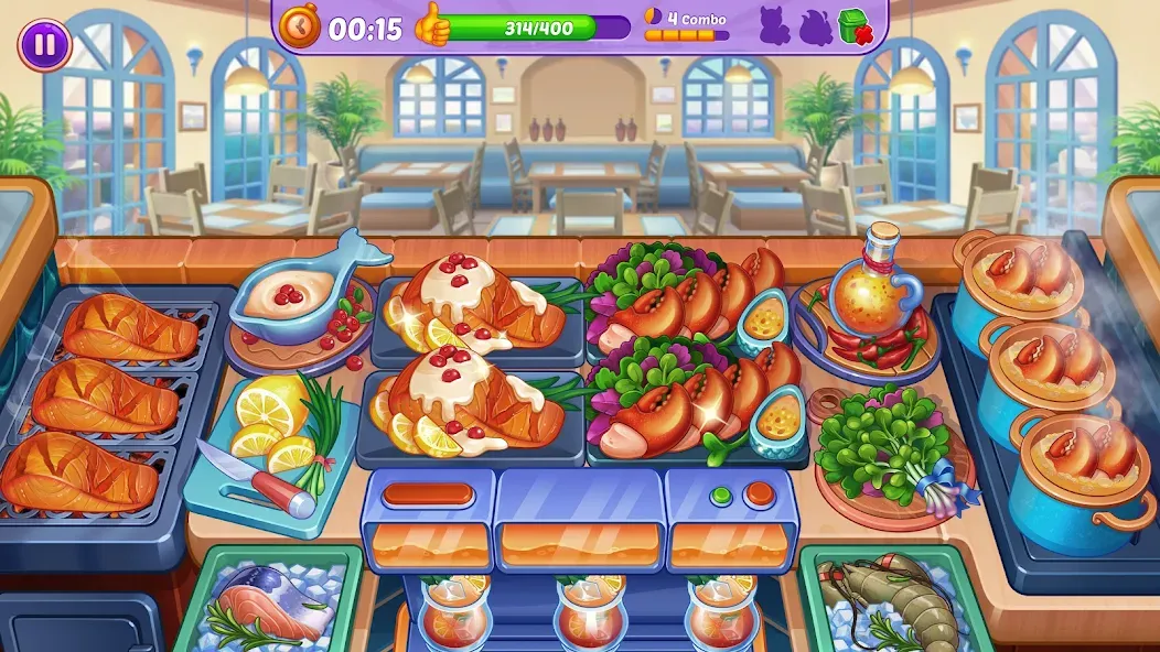 Cooking Crush - Cooking Game (Кукинг Краш)  [МОД Menu] Screenshot 2