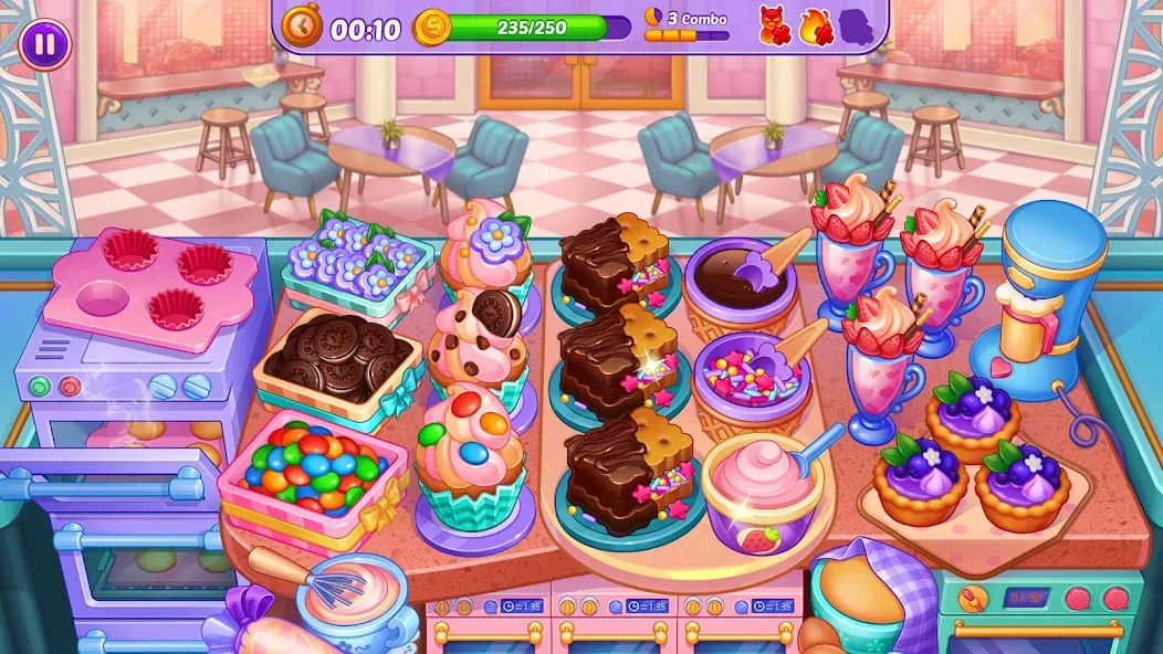 Cooking Crush - Cooking Game (Кукинг Краш)  [МОД Menu] Screenshot 3