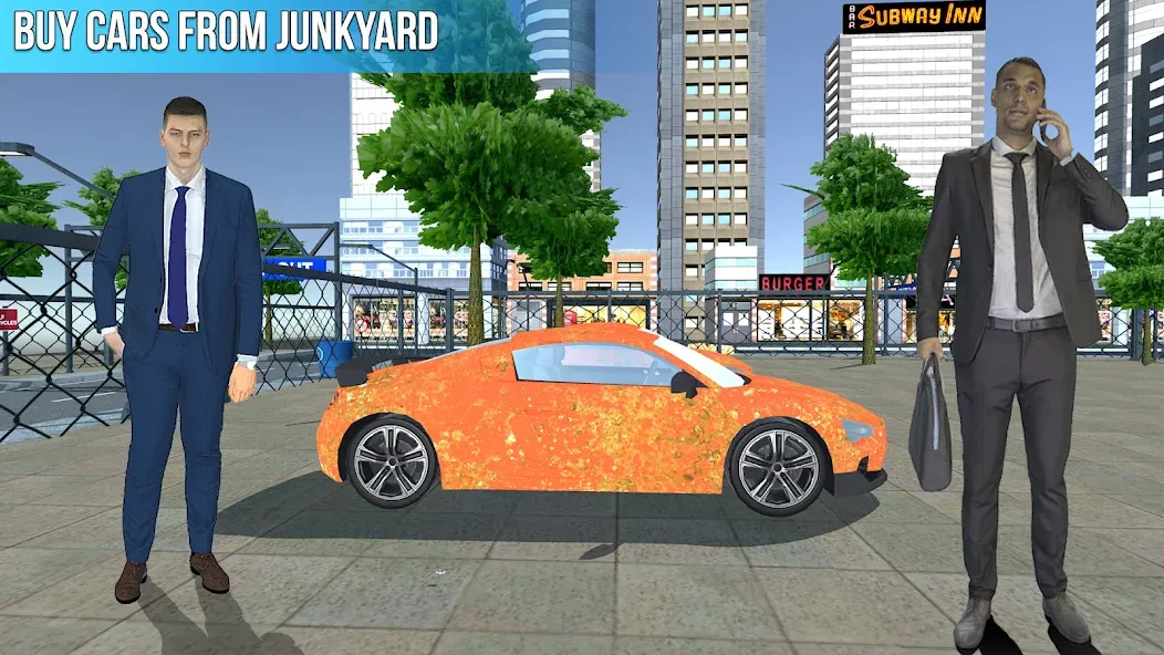 Used Car Dealers Job Simulator  [МОД Бесконечные монеты] Screenshot 2