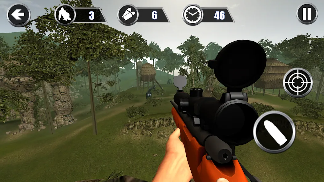 Gorilla Hunter: Hunting games (Горилла Хантер)  [МОД Все открыто] Screenshot 3