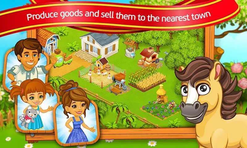 Farm Town: Cartoon Story  [МОД Unlocked] Screenshot 4