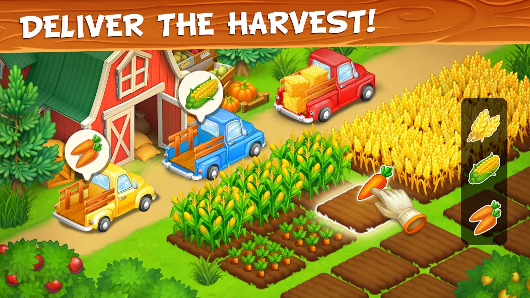 Farm Town - Family Farming Day (Фарм Таун)  [МОД Бесконечные деньги] Screenshot 2