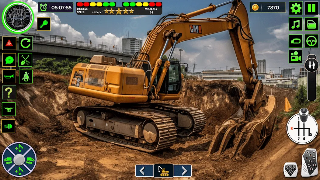 Real Road Construction Games (Реал Роад Конструкшн Геймс)  [МОД Бесконечные деньги] Screenshot 1