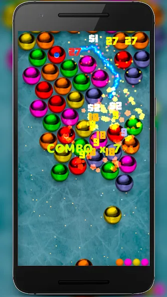 Magnetic balls bubble shoot  [МОД Бесконечные монеты] Screenshot 3