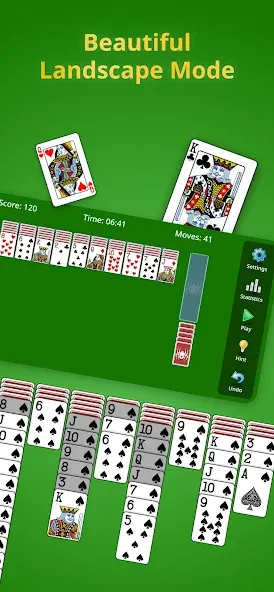 Spider Solitaire Classic  [МОД Бесконечные монеты] Screenshot 2