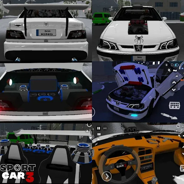 Sport car 3 : Taxi & Police - (Спорткар 3)  [МОД Unlocked] Screenshot 1