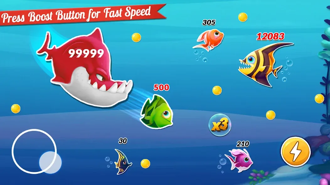 Fish.IO Fish Games Shark Games (Фиш Ай О Фиш Геймс Шарк Геймс)  [МОД Много монет] Screenshot 1