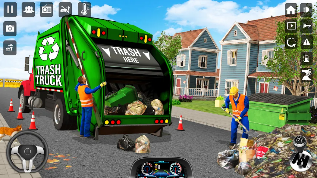 Trash Truck Games Simulator 3D  [МОД Все открыто] Screenshot 1