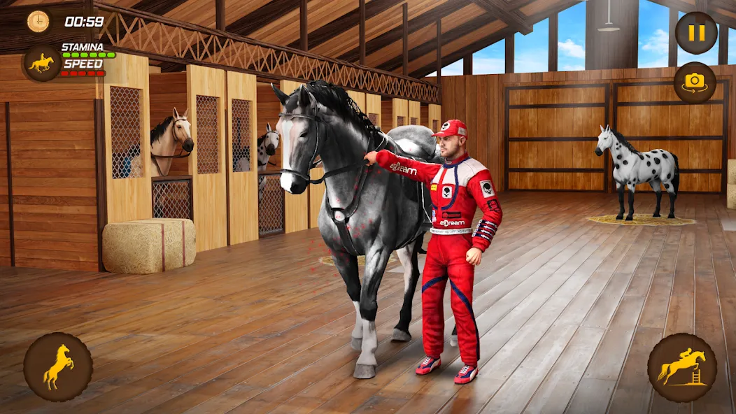 Horse Racing Game: Horse Games  [МОД Много денег] Screenshot 1