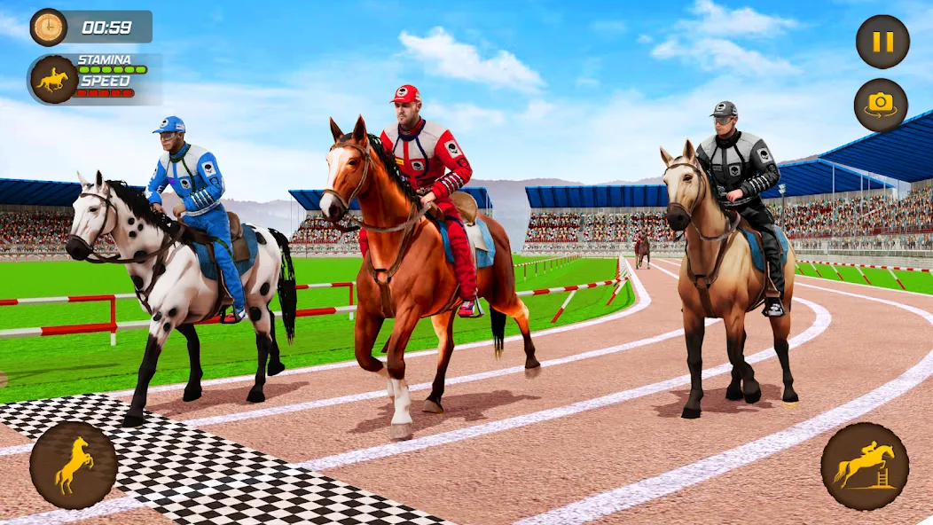 Horse Racing Game: Horse Games  [МОД Много денег] Screenshot 2