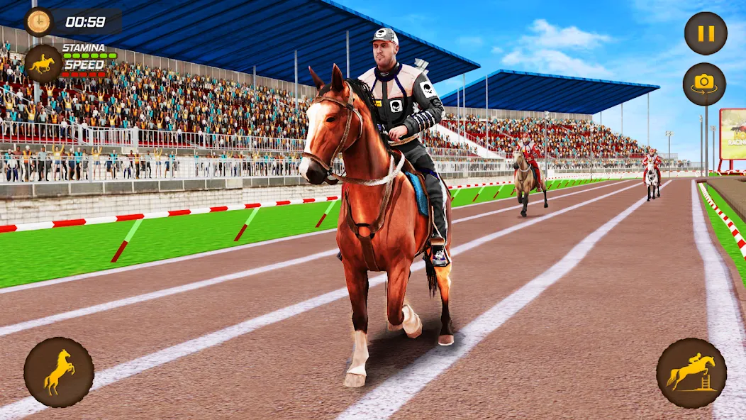 Horse Racing Game: Horse Games  [МОД Много денег] Screenshot 3