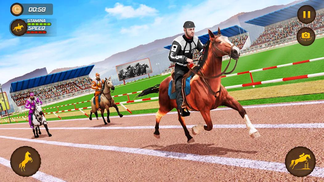 Horse Racing Game: Horse Games  [МОД Много денег] Screenshot 4