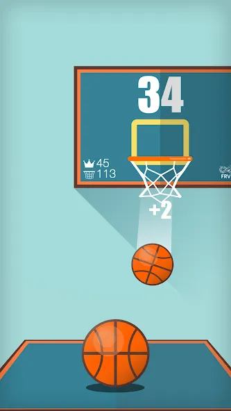 Basketball FRVR - Dunk Shoot (Баскетбол ФРВР)  [МОД Бесконечные деньги] Screenshot 4