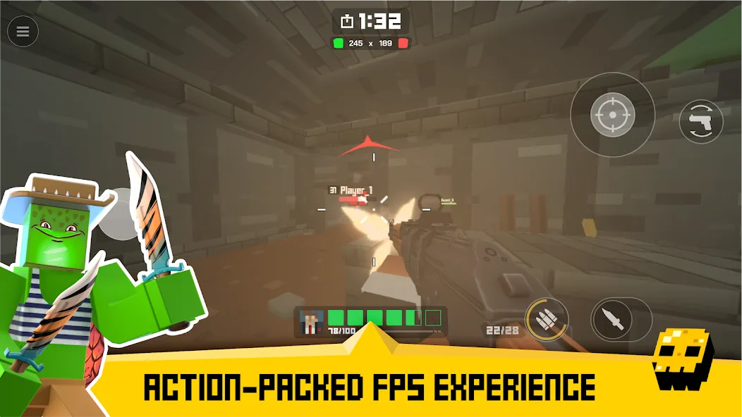 Krunker FRVR - Multiplayer FPS (Крункер ФРВР)  [МОД Бесконечные монеты] Screenshot 1