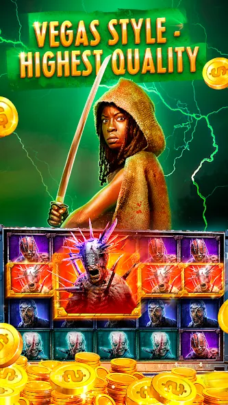 The Walking Dead Casino Slots (Зе Вокинг Дед Казино Слотс)  [МОД Mega Pack] Screenshot 1