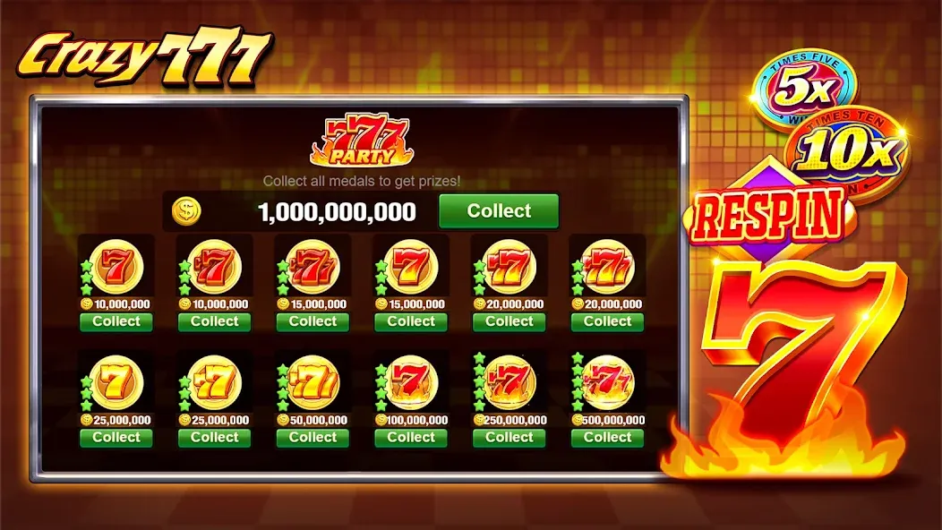 Crazy 777 Slot-TaDa Games (Крэйзи 777 Слот)  [МОД Mega Pack] Screenshot 3