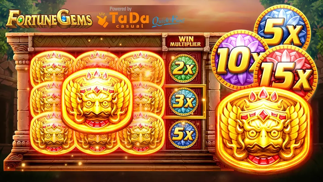 Slot Fortune Gems-TaDa Games (Слот Форчун Гемс)  [МОД Бесконечные монеты] Screenshot 1