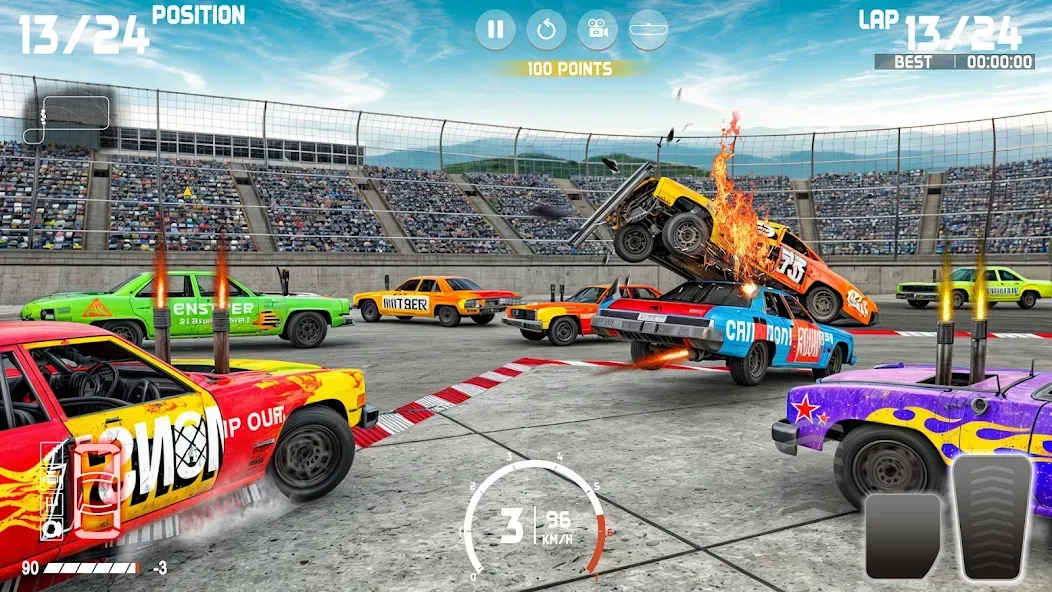 Demolition Derby: Car Games  [МОД Unlocked] Screenshot 4