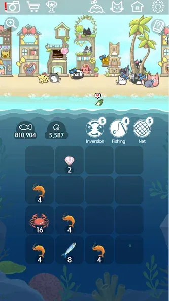 2048 Kitty Cat Island (Остров Кошачьеи Кошки)  [МОД Unlimited Money] Screenshot 2