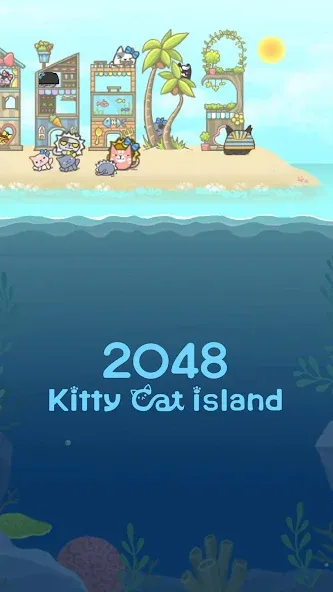 2048 Kitty Cat Island (Остров Кошачьеи Кошки)  [МОД Unlimited Money] Screenshot 3