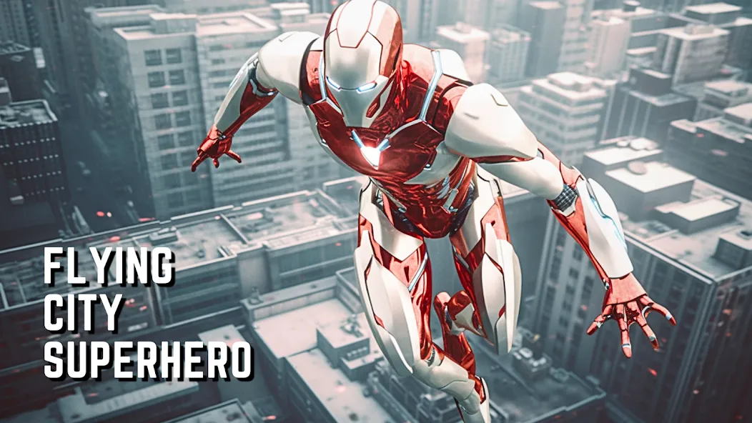 Super hero Flying iron jet man  [МОД Mega Pack] Screenshot 1