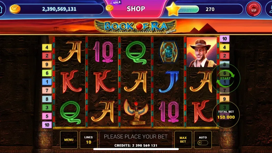 Book of Ra™ Deluxe Slot (Бук оф Ра Делюкс Слот)  [МОД Много монет] Screenshot 1