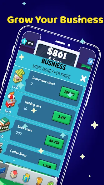 Money Clicker Game -Money Rain  [МОД Бесконечные деньги] Screenshot 3