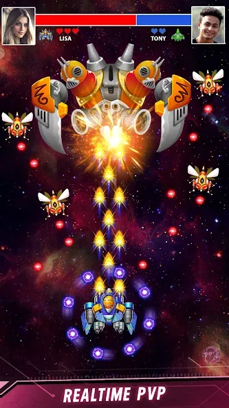 Space shooter - Galaxy attack (Спейс шутер)  [МОД Unlocked] Screenshot 3