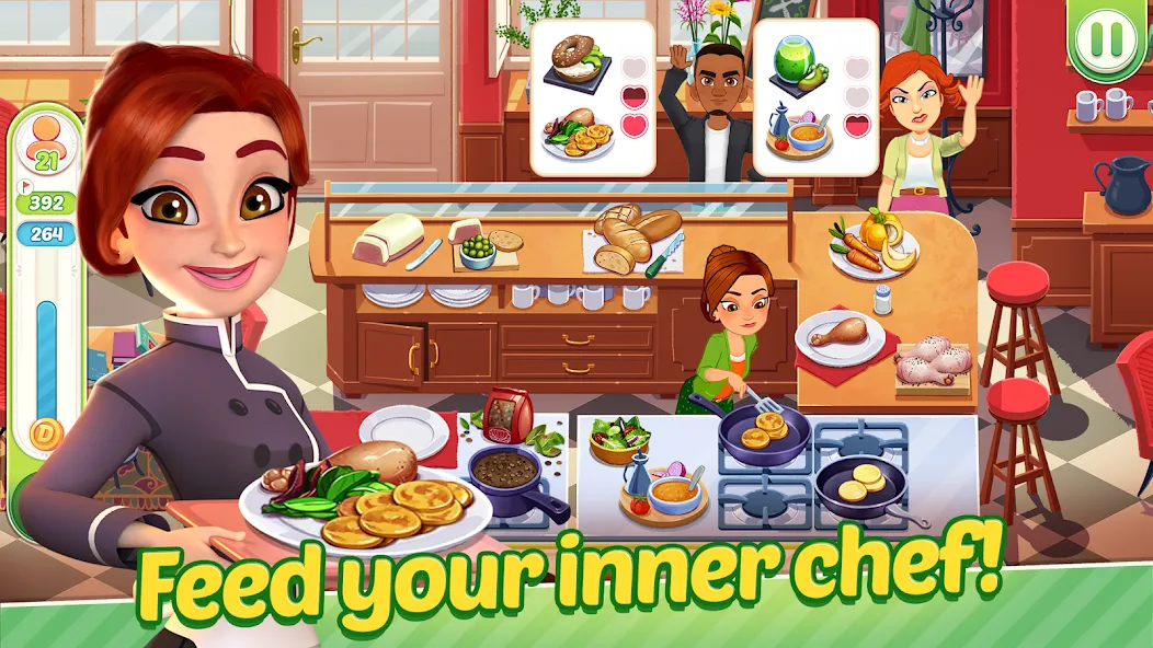 Delicious World - Cooking Game (Делишес Ворлд)  [МОД Много денег] Screenshot 2